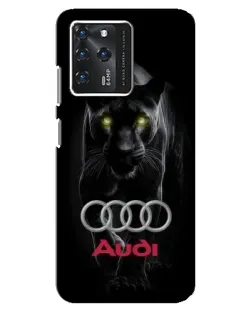Чехол для ZTE Blade V30 с картинкой «Пантера и Audi»