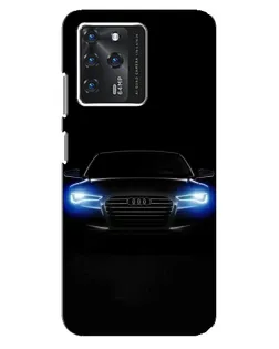 Чехол для ZTE Blade V30 с картинкой «Audi в неоне»