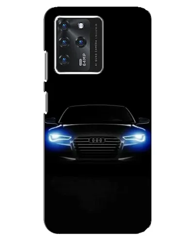 Чехол для ZTE Blade V30 с картинкой «Audi в неоне»
