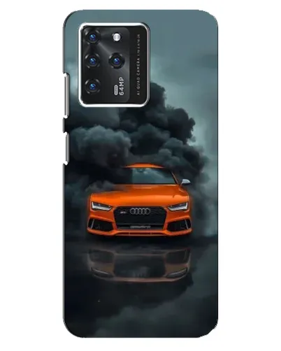 Чехол для ZTE Blade V30 с картинкой «Audi в облаках дыма»