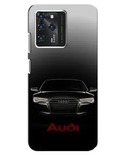 Чехол для ZTE Blade V30 с картинкой «Audi — градиентный контур»