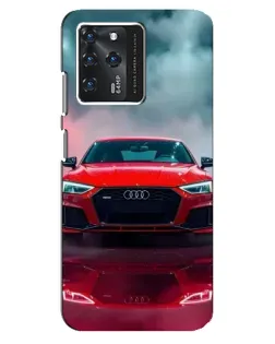 Чехол для ZTE Blade V30 с картинкой «Audi RS — красный стиль»