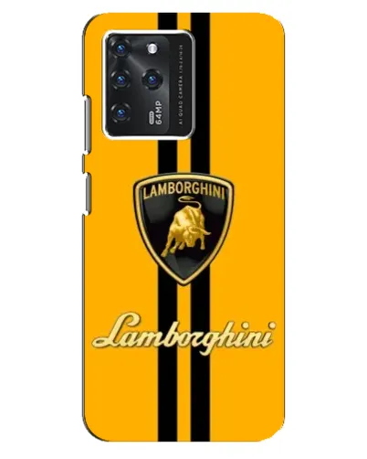 Чехол для ZTE Blade V30 с картинкой «Lamborghini Stripe желтый»