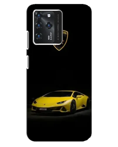 Чехол для ZTE Blade V30 с картинкой «Lamborghini желтый акцент»