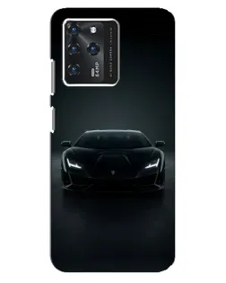 Чехол для ZTE Blade V30 с картинкой «Черный Lamborghini Aventador»