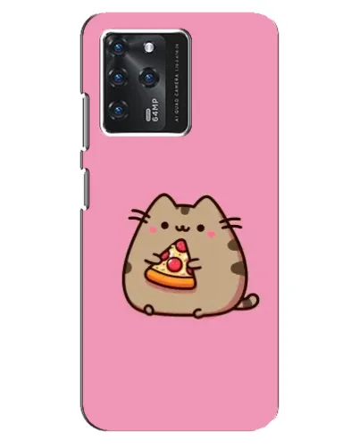 Чехол для ZTE Blade V30 с картинкой «Пушин с пиццей»