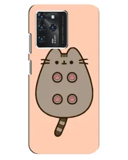 Чехол для ZTE Blade V30 с картинкой «Пушин пузиком кверху»