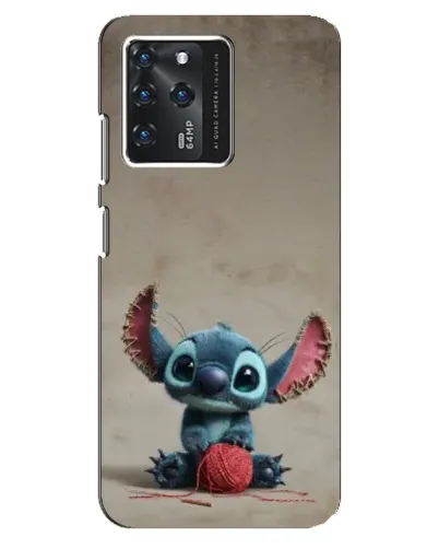 Чехол для ZTE Blade V30 с картинкой «Стич на коричневом фоне»