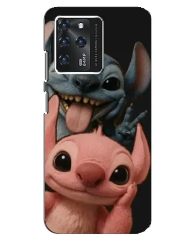 Чехол для ZTE Blade V30 с картинкой «Стич и Ангел»