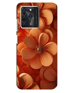 Чохол для ZTE Blade V30 з картинкою «Помаранчева макро квітка»