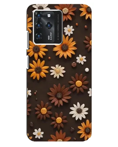 Чохол для ZTE Blade V30 з картинкою «Візерунок з маленьких соняшників»