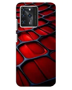 Чохол для ZTE Blade V30 з картинкою «Червона глянцева сітка»