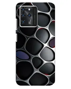 Чохол для ZTE Blade V30 з картинкою «Об'ємна темна решітка»