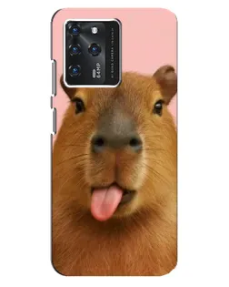 Чохол для ZTE Blade V30 з картинкою «Капібара з язиком»
