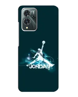 Чехол для ZTE Blade V40 Pro с картинкой «Jordan Blue Fire»