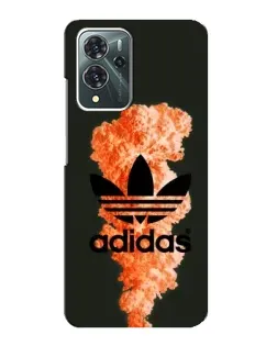 Чехол для ZTE Blade V40 Pro с картинкой «Оранжевый дым Adidas»