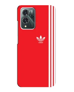 Чехол для ZTE Blade V40 Pro с картинкой «Красный минимализм Adidas»