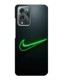 Чохол для ZTE Blade V40 Pro з картинкою «Неоновий контур Nike»