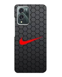Чехол для ZTE Blade V40 Pro с картинкой «Nike — карбоновая сетка»