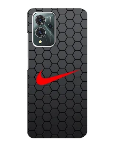 Чохол для ZTE Blade V40 Pro з картинкою «Nike — карбонова сітка»