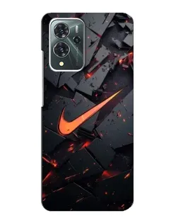 Чохол для ZTE Blade V40 Pro з картинкою «Nike — ефект розломів»