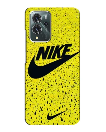 Чохол для ZTE Blade V40 Pro з картинкою «Жовтий текстурний Nike»