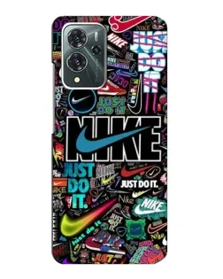 Чохол для ZTE Blade V40 Pro з картинкою «Яскравий колаж Nike»
