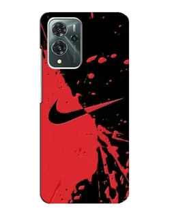 Чохол для ZTE Blade V40 Pro з картинкою «Червоні бризки Nike»