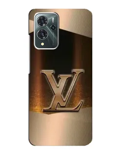 Чохол для ZTE Blade V40 Pro з картинкою «LV — золоте сяйво»
