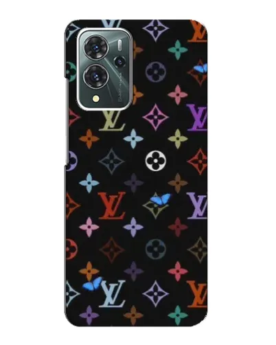 Чохол для ZTE Blade V40 Pro з картинкою «Кольорова монограма LV»
