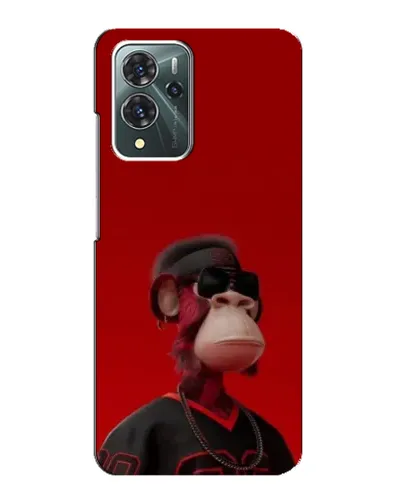 Чохол для ZTE Blade V40 Pro з картинкою «Bored Ape в червоному»