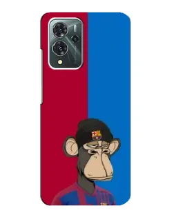Чохол для ZTE Blade V40 Pro з картинкою «Bored Ape — фанат Барси»
