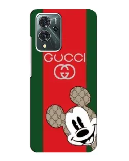 Чехол для ZTE Blade V40 Pro с картинкой «Gucci — полосы и Микки»