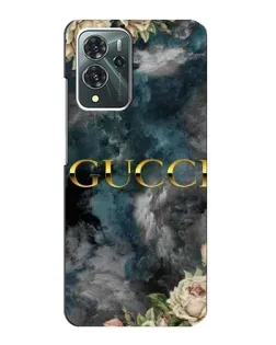 Чехол для ZTE Blade V40 Pro с картинкой «Абстрактные цветы Gucci»