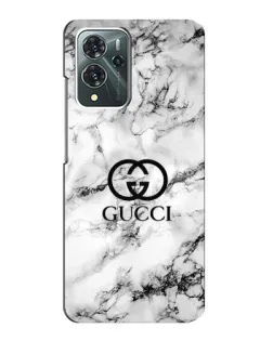 Чехол для ZTE Blade V40 Pro с картинкой «Gucci — мраморный шик»
