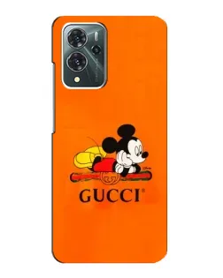 Чохол для ZTE Blade V40 Pro з картинкою «Міккі Маус Gucci — помаранч»