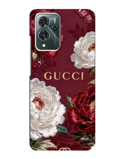 Чохол для ZTE Blade V40 Pro з картинкою «Gucci — бордові троянди»