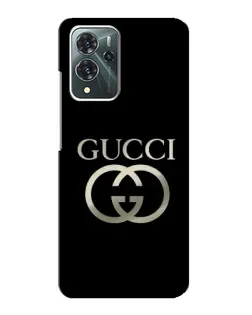 Чохол для ZTE Blade V40 Pro з картинкою «Gucci — золото на чорному»