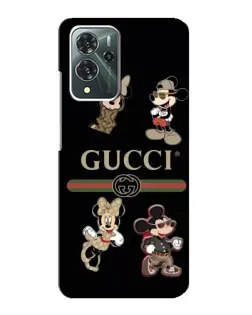 Чохол для ZTE Blade V40 Pro з картинкою «Gucci — герої Disney та монограма»