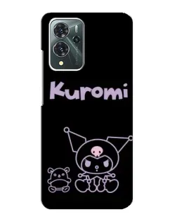 Чохол для ZTE Blade V40 Pro з картинкою «Kuromi — чорний мінімалізм»