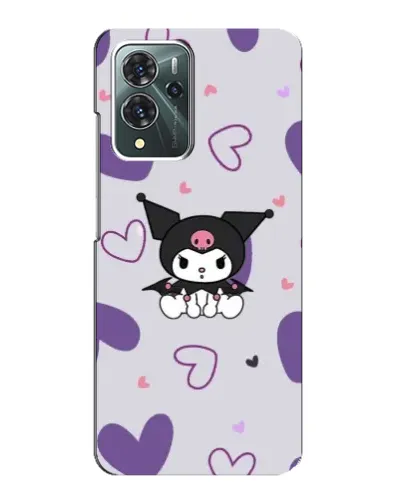 Чехол для ZTE Blade V40 Pro с картинкой «Kuromi и лавандовые сердца» Чехол для ZTE Blade V40 Pro с картинкой «Kuromi и лавандовые сердца»
