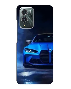 Чехол для ZTE Blade V40 Pro с картинкой «Голубая BMW M4»