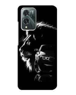 Чехол для ZTE Blade V40 Pro с картинкой «BMW и лев»