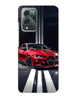 Чехол для ZTE Blade V40 Pro с картинкой «Красная BMW на дороге»
