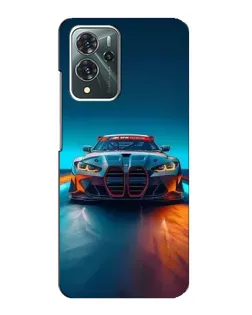 Чохол для ZTE Blade V40 Pro з картинкою «BMW — вогні неону»