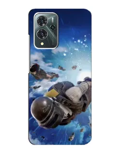 Чохол для ZTE Blade V40 Pro з картинкою «Десант PUBG — стрибок»