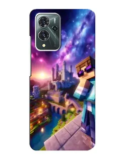 Чехол для ZTE Blade V40 Pro с картинкой «Стив и космос» Чехол для ZTE Blade V40 Pro с картинкой «Стив и космос»