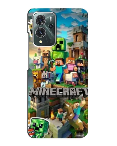 Чехол для ZTE Blade V40 Pro с картинкой «Замок Minecraft»