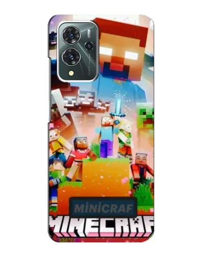 Чехол для ZTE Blade V40 Pro с картинкой «Minecraft герои игры»