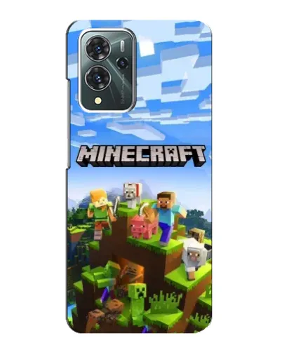 Чехол для ZTE Blade V40 Pro с картинкой «Minecraft классический мир»